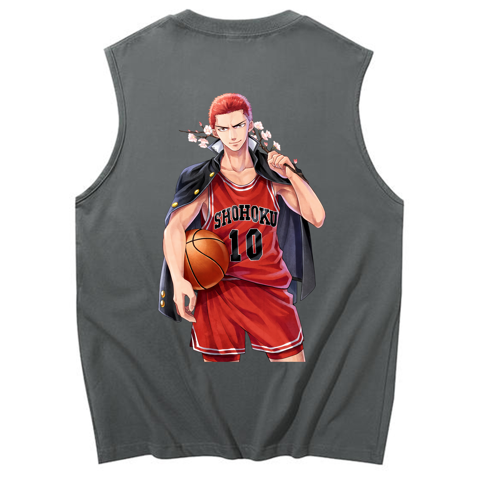 （画像用） SLAM DUNK／スラムダンク コットン100％タンクトップ（背面プリント）